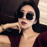 2019新款韩版复古方框大框金边墨镜潮个性金属女款网红眼镜太阳镜