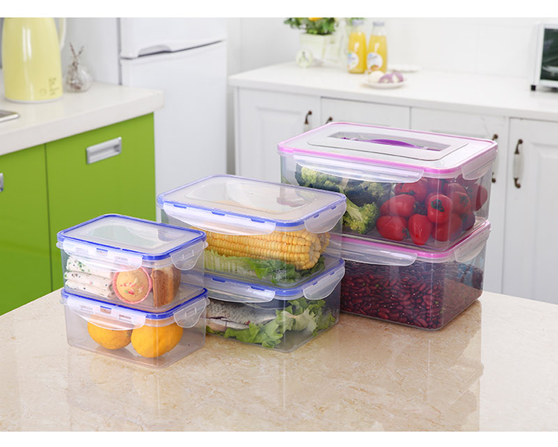 塑料保鲜盒套装冰箱微波专用饭盒便当盒密封盒食物储存盒收纳盒