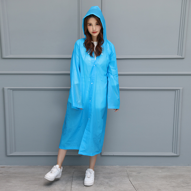 【雨天必备】加厚EVA环保雨衣时尚成人儿童韩版长款雨披户外旅行